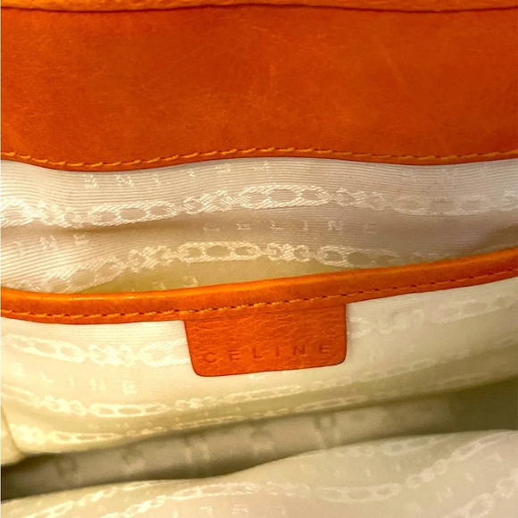 RARE Celine Spiraling-Macadam Embossed Leather Boogie Bag w/COA - Picture 11 of 13